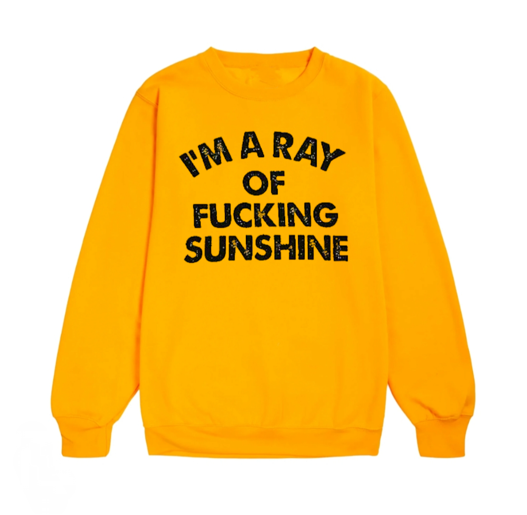 Dressipluus "Im a ray of fucking sunshine"